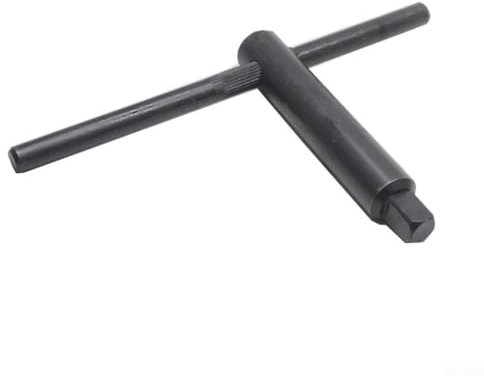 URPIZY Metall Drehfutter Vierkantschlüssel Spannschlüssel Werkzeug Für CNC Fräsmaschine Drehmaschine Mit T-Griff Rutschfest Gehärteter Kohlenstoffstahl Schwarz In 8Mm 10Mm 12Mm 14Mm 17Mm(10 * 10)