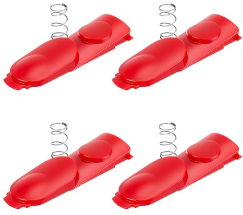 Threehoney 4 Pack Cleaner Head Clip Latch Tab Button with Spring Replacement Compatible with Dyson V7, V8, V10, V11, and V15 Vacuum Cleaner Electric Drive Replacement Parts Accessories