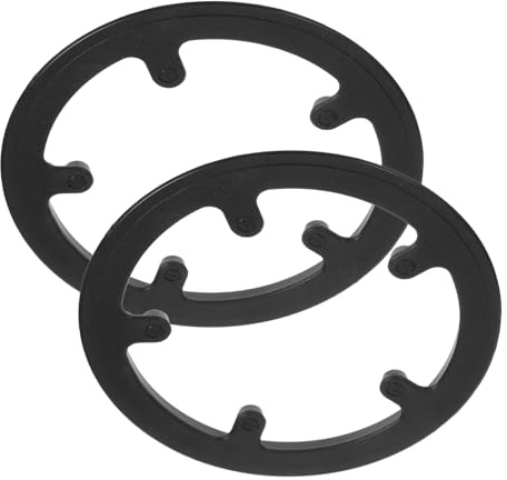 Zerodeko 2 Piezas Protector de Plato Bicicleta Cubre Platos Resistente para Mountain Bike Protección Cadena Cubierta Accesorios Ciclismo