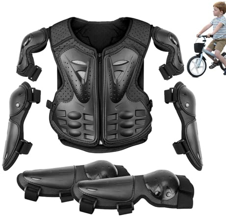 Barn Motorcykel Utrustning, Barn Motorcykel Bröstskydd | Smutscykelutrustning för barn | Arm Suit Dirt Cykelutrustning, Bröstskydd Motocross för barn
