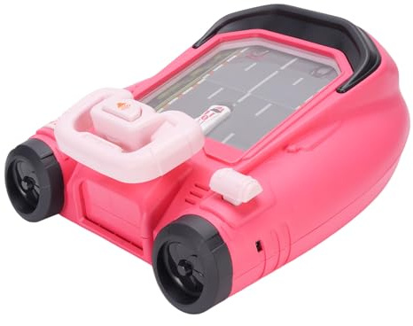 Giocattolo Simulato di Regolazione della velocità del Gioco di Auto da Corsa di Guida, Macchina da Gioco Elettronica di Plastica per Auto da Corsa con Effetti Sonori, per Bambini, 14,17 X