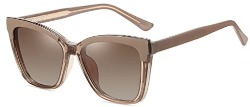 kachawoo Occhiali da sole polarizzati magnetici da donna clip su occhiali da sole TR90 montatura Eyewear Anti Blue Light lenti