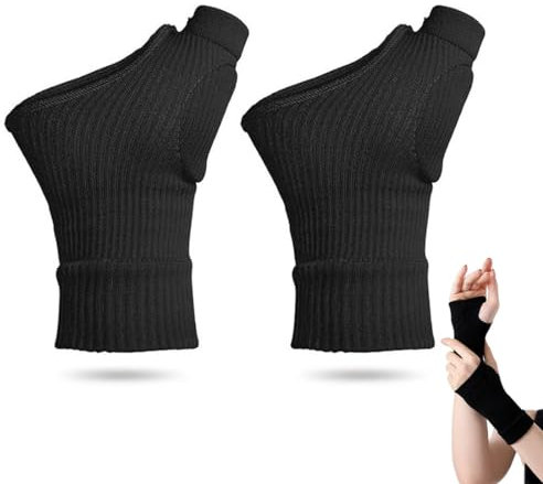 PSOWQ 1 Paar Arthritis Kompressionshandschuhe,Kompressionshandschuhe für Daumen-Handgelenk mit Gel-Pads, Therapie Karpaltunnel zur Linderung von Schmerzen, Daumen und Gelenke – S