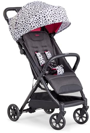 Inglesina Passeggino leggero Quid 2, Bianco (Polka Dots White), fino a 22kg, Compatto, Ottimo per Aereo