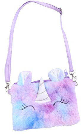 GALPADA 1 Stück Regenbogen-plüsch-Tragetasche Und Umhängetasche Für Mädchen Geldbörse Für Dekorationen Wechselspielzeug Snacks