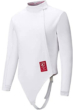RINUD Fechtjacke für Kinder Und Erwachsene, 350N-Fechtanzug, Florett-/Degen-/Säbelfechten-Trainingsgerät, Verwendung für Das Fechttraining(Right hand,36#)