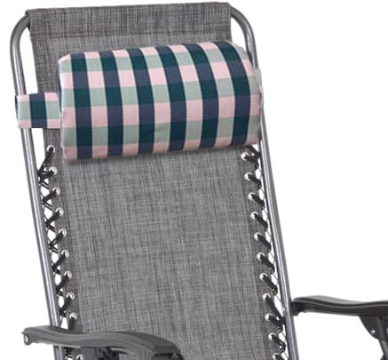 Djowyh Cojín Cervical para sillas de jardín - Cojín para tumbonas | Diseño ergonómico para Almohada de Cabeza y Cuello extraíble - Reposacabezas para Patio Trasero, picnics, Playa