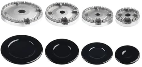 GUYTRM 1 Set Kokkärl Hatt Set Spislock Uppgraderad gasbrännare Passar de flesta gasspisbrännare Hållbara material Kokkärlsdelar lingli(Concave)