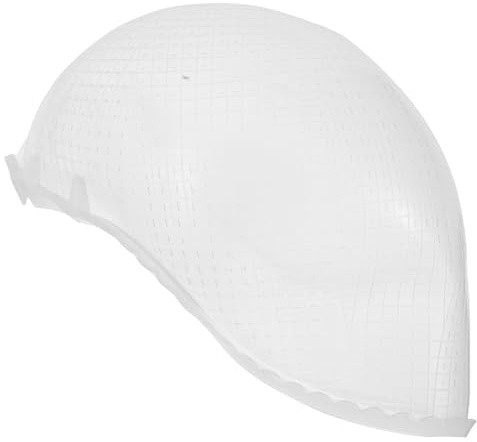 BCOATH Gorro para Teñir el Cabello con Agujeros de Silicona Reutilizable, Tapa Elástica Transparente para Mechas, Gorro para Hacer Mechas en Peluquería y Uso Doméstico