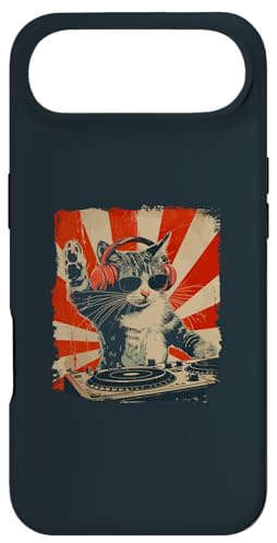 Custodia per iPhone Air Divertente DJ Cat Disco Sound Tech Cuffia Musica