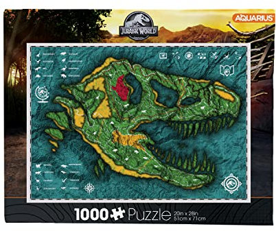 Jurassic World Map 1000 Piece Jigsaw Puzzle