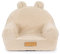 Flumi Personalisierte Kindersessel Babysessel Schaumstoff – Kindersitz fur Kinderzimmer Spielzimmer – Sessel mit Gravur Kindername Farbe: Lammfell Dunkelbeige