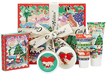 Cath Kidston Christmas Legends-Pamper Hamper - Hand Cream, Body Lotion, Hand Scrub, Hand Balm & Bath Salts Sachets