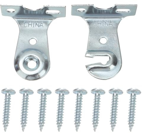 MUSISALY 2sets Roller Blind Brackets Heavy-Duty Curtain Track Mounting Fittings Installation Parts for Window Shades Elegant and Easy to Install Curtain Accessories