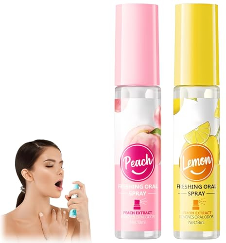 IWIDYA Spray haleine fraîche, haleine fraiche,spray anti-halitose pour odeur buccale, spray rafraîchissant au citron, mauvaise haleine Limins, haleine fraîche fruitée, confort buccal, format de poche