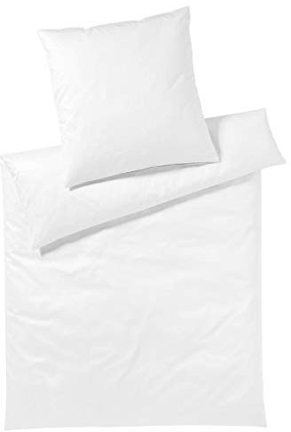 elegante Mako-Satin Bettwäsche Solid weiß Bezug für Nackenrolle 15x40 cm