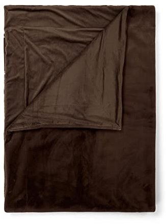 ESSENZA Plaid Furry Chocolate, 150x200 cm - 100% Polyester - Uni