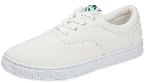 Lakeland Active Men's Hudson Canvas Trainers - White - 6.5 UK