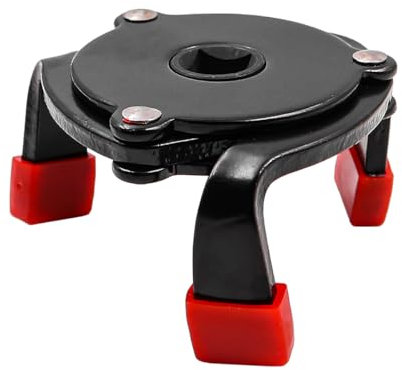 POFET Ölfilterschlüssel 3-Armig, Universal Ölfilterspinne Ölfilterkralle Ölfilter-Entfernungswerkzeug mit Antriebsadapter für Autos, Motorräder, LKWs, Durchmesser für 60–95 mm