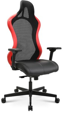 Topstar Bürostuhl Gamingstuhl Sitness RS Sport Plus Continental Kunstleder inkl. Armlehnen rot/schwarz