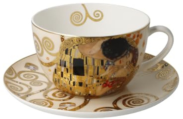 Mjölkkaffekopp kyssen Gustav Klimt Artis Orbis