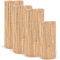LOIBUYZ Natural Bamboo Garden Fence Covering, Outdoor Privacy Slat Screening, Fence Panels Wind & Sun Protection, (1m x 4m)