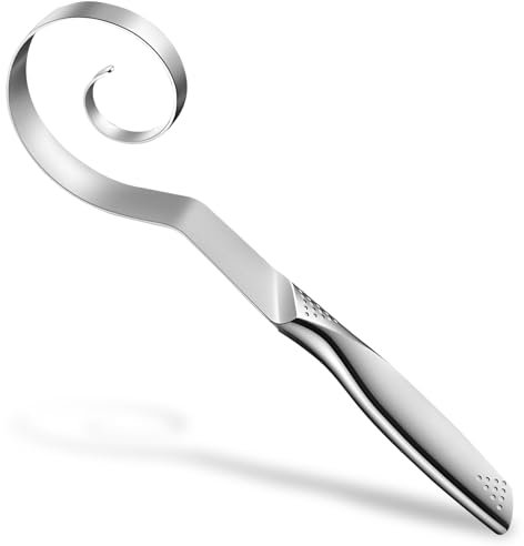 10 inch Stainless Dough Whisk Bread Whisk Supplies,Suitable for Use in The Kitchen for Making Pasta, Cake, Bread, Cookies, Cooking, Pizza,18/10 Stainless Steel Danish Dough Whisk