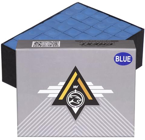 Predator Crest Pool cue Billiard Chalk - 1 Gross - 144 chalks - Blue