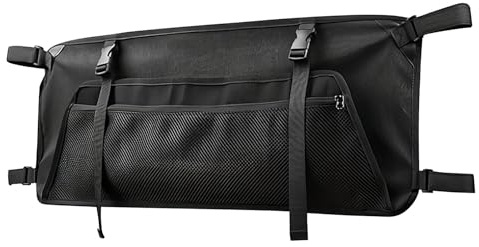 Camping Cart Storage Bag, Foldable Trolley Organizer, 0.67 x 13.27 inches, Large Capacity Sturdy Oxford Side Pocket for Outdoor Camping Picnics Fishing Gear Transport