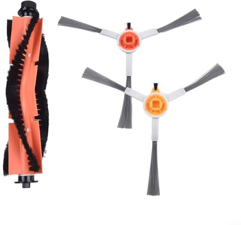 Juego de cepillos laterales centrales para aspiradoras robot ABIR X6 X8 que mejoran la eficiencia de limpieza con materiales
