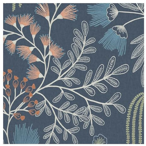Superfresco Easy Richmond Navy Wallpaper | Paste the Wall | Blue Trees | Eco-Friendly
