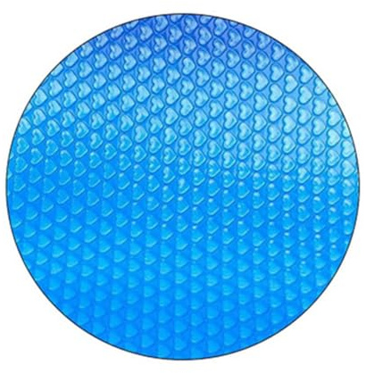 Copertura rotonda per piscine fuori terra, 1,83 m, resistente, in polietilene, resistente ai raggi UV, protezione da evaporazione e detriti, blu