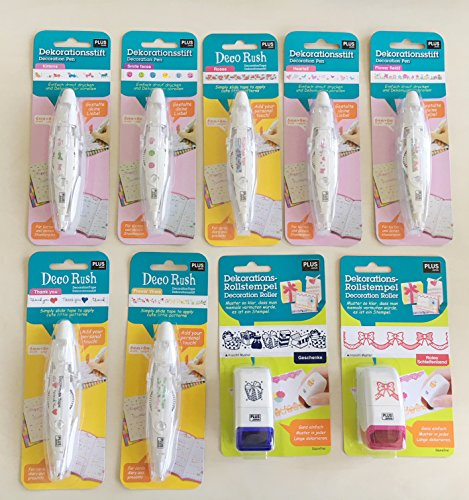 PLUS Japan 59143 scrapbooking dekorationsset 9 delar