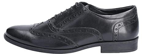 Hush Puppies Oaken, Men’s Brogues, Black (Black Black), 8 (42 EU)