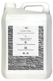 Hydrofuge façade solvanté - protection longue durée contre l'humidité -imperméabilisant mur extérieur brique, pierre, enduit - HYDRO'MUR