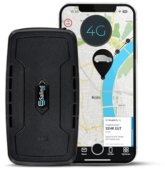 SALIND 20 4G - Magnetic GPS Tracker for Cars & other Vehicles - UK & Worldwide Real Time Tracking, Safe Area, Route Memory System and Alarms - Battery up to 180 Days (standby)