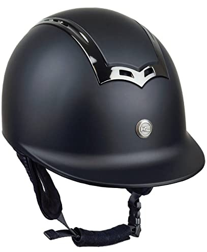 Horsenjoy Casco de equitación Genius Unisex Adulto, Negro, S