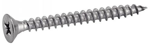 ACTON Vis à bois agglomere tête fraisée pozidrive - Inox A4 3x35 mm - Boîte de 200 - Vis, pointes, boulons