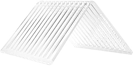 Schallplattenaufbewahrung Dreieckiger Vinyl-Schallplatten-Aufbewahrungsständer, transparentes Acryl-Schallplatten-Display-Aufbewahrungsregal, vertikaler Desktop-Schallplattenhalter-Ständer, for bis zu