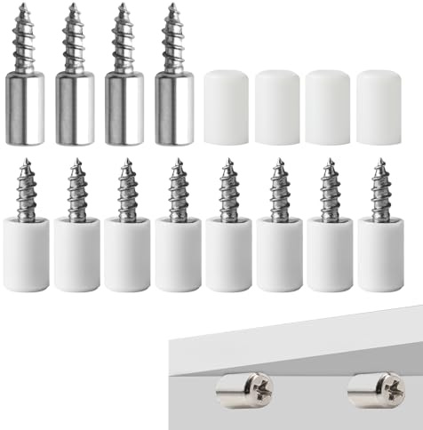 Aoyfuwell Regalbodenträger 50 Stück,selbstbohrende Regalträger,Regalhalterung mit Beschützer (weiße) Regalhalterung für Schränke,Regal und Möbelschränke