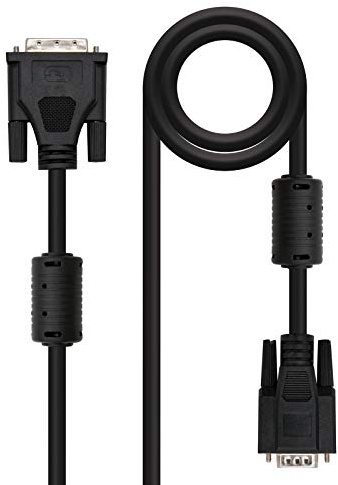 DVI till SVGA-kabel med DVI 18 + 5 hane till HDB15-hankontakter, längd 3,0 meter, perfekt för anslutning av videoenheter.