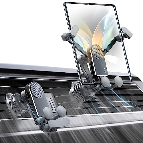 xuenair Z Fold 7 bilfäste, Samsung Galaxy Z Fold bilmontering [passar tjockt fodral] bilventilationsklämma för Z Fold 7 6 5 4 3 2 s23 22 21 Ultral Fold iPhoe