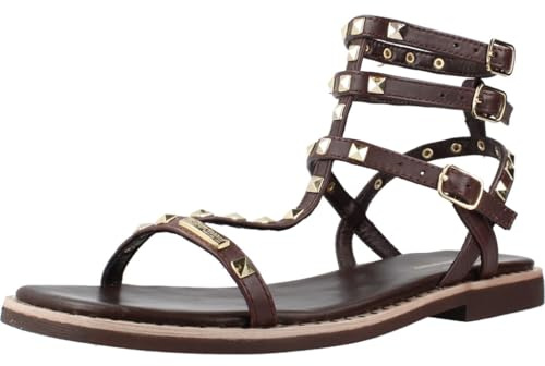 Les Tropeziennes par M. Belarbi Femme Coralie Chaussures Ville Sandales, Chocolat, 37 EU