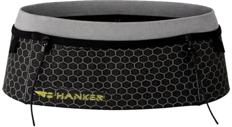 Cinturón Running con portadorsal y Bolsillo para móvil y geles | Portadorsal, tejido ligero, bolsillo para móvil, espacio para geles y soft flask 500 ml, para running y trail