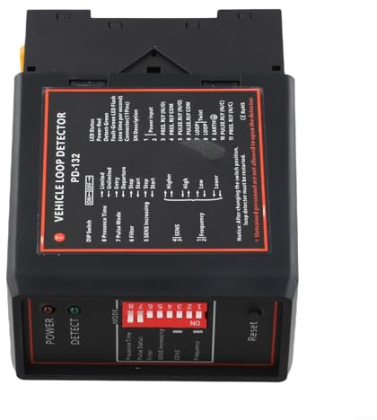 DC12V/24V DP132 Détecteur de boucle d'induction pour portes automatiques, systèmes de stationnement et contrôle d'accès (24V)
