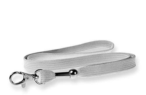 Kandinsky Schlüsselbänder Lanyards unbedruckt, Grau, mit Verschluss, 12 mm Breite (50 Stück)