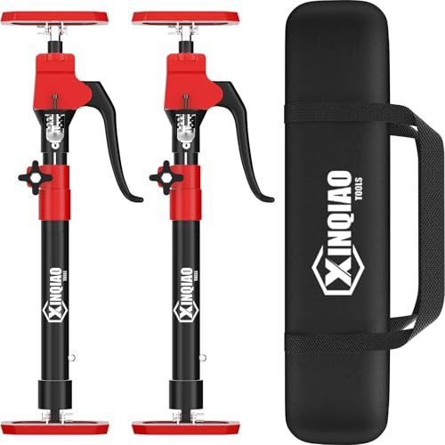 XINQIAO Cabinet Jacks for Installing Cabinets, Heavy Duty Third Hand Tools Adjustable Support Pole from 18.5 in to 29.5 in, 2 PCS