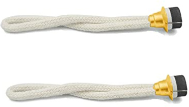 Stoppino Lampada a Olio, Olio Sostituzione di Stoppino per Lampada di Fragranza Fare Bruciatore Catalitico Diffusore Aromaterapia (18mm/golden/2pcs)