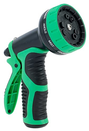 Xiaohu Adjustable Garden Hose Nozzle Water Gun Hose Nozzle Car Washer Garden Watering Jet Spray High Pressure Sprinkler Foam Lance Automobiles Cleaning Tool (Color : Green)