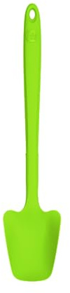 Kochblume Restelöffel M | Flexibles Silikon & Edelstahl | 25cm | BPA-frei, Hitzebeständig bis 260°C, Spülmaschinenfest | Ideal für Nutella, Marmelade, Babygerecht | Farbe: Limette